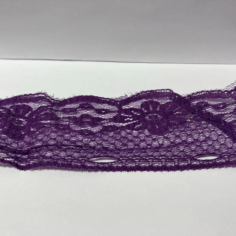 Purple Floral Lace Ribbon Crafts Trim 2